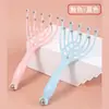 Peine Masajeador de Nueve Garras para Estimulación de Meridianos de la Cabeza, Masajeador de Puntos de Acupuntura, Herramienta para Relajación y Lifting del Cuero Cabelludo, Masajeador de Bolas Rodantes