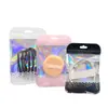 Sacos Plásticos Rosas em Estoque, Sacos de Embalagem Coloridos Semitransparentes, Sacos de Folha de Alumínio para Necessidades Diárias, Sacos com Fecho Ziplock para Joias e Ferramentas