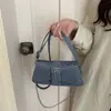 Estilo vintage, alta calidad, nueva colección de primavera 2026: bolso de hombro casual de moda, diseño simple, correa de cadena, adecuado para mujeres