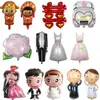 Labial Globo Transfronterizo Labios Decoración de Boda Qixi Día de San Valentín Fondo Arreglo de Papel de Aluminio Paloma Blanca Coche de Bodas Globo Venta al por Mayor