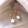 Pendientes de Borla de Perlas Estilo Francés con Cierre de Plata 925 para Mujer, Tachuelas de Temperamento de Lujo Ligero, Nuevo Modelo 2026, Pendientes de Alta Gama para Primavera y Verano