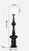 Lámpara de Pie Diseño Retro Estilo Italiano Columna Romana Media Antigua Modelo Moderno Dormitorio de Inquilino Estudio Lámpara de Mesa Vertical Decorativa