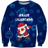 Camisa de cuello alto para Otoño e Invierno de Halloween Suéter Casual para Hombre Suéter con Impresión Digital 3D Calavera Ropa para Adultos y Niños Navidad