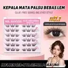 Pestañas Postizas de Dibujos Animados de Seis Filas, Sin Pegamento, No Necesitan Quitarse, Autoadhesivas Estilo Natural de Racimos Individuales, Populares entre Grupos Femeninos, Superventas Transfronterizo