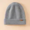 Gorro Cálido 100% Cachemir Puro para Hombres y Mujeres, Nuevo Gorro de Lana Tejido de Invierno, Gorro Casual, Gorro para el Frío al Aire Libre