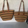 Bolso Tejido de Paja para Mujer Bolso de Verano Bolso Tote de Moda Gran Capacidad Bolso Tejido Bolso Cubo Transfronterizo Bolsos al por Mayor para Mujer