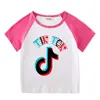 2026 Nova Roupa Infantil Verão Camiseta de Manga Curta para Meninos e Meninas, Camiseta Base Raglan, Camiseta de Meia Manga para Bebê, Top Infantil
