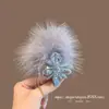 Pasador de Plumas Estilo Carson Pasador de Mariposa Clip con Borde de Piel Súper de Hada Chica Estilo Japonés Lindo Estilo Antiguo Accesorios para el Cabello Dinastía Han