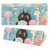 Tapete de Mouse Grande Gato Preto Desenho Animado Transfronteiriço Borda Espessada Atacado Escritório Aprendizagem Jogo Mesa Mat Personalizado e Personalizado