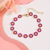 Pulseira de Margarida Colorida Nova Moda Europeia e Americana Amazon Transfronteiriça Joia de Nicho Casual Personalidade de Deusa