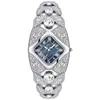 Reloj de pulsera estilo brazalete Gedi de lujo ligero con incrustaciones de diamantes para mujer, decoración de reloj de pulsera de cuarzo vintage de nicho