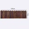 Valla anticorrosiva de madera para maceteros, valla de jardín exterior para retener tierra en césped de patio, valla de suelo para maceteros, valla pequeña