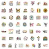 50 Pegatinas de Dibujos Animados Estilo Graffiti Transfronterizas para Botellas de Agua, Teléfonos Móviles, Equipaje, Pegatinas Decorativas Impermeables, Calcomanías Creativas