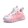 Sapatos Infantis Primavera Outono 2026 Novos Malha Respirável Tênis Esportivos Infantis Crianças Médias e Grandes Tênis de Corrida Sapatos de Comércio Exterior
