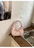 Bolsa de mão feminina, estilo coreano, moderna e casual, bolsa de ombro com laço, novo design de nicho 2026, bolsa transversal estilosa