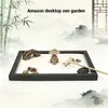 Zakka Criativo Simulação Amazônia Artesanato Zen Mesa de Areia Meditação Ornamentos DIY Paisagem Seca Decoração de Casa Pequenos Ornamentos