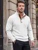 Ropa de hombre TK transfronteriza suéter estilo americano primavera/otoño talla europea top de jacquard de rombos con mangas de color contrastante y manga larga sudadera casual