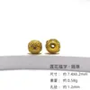 Acessórios DIY Colar Fino Banhado a Ouro Estilo Chinês Pulseira 925 Novo Estilo Chinês Furo Reto Corte Através do Corpo Acessórios Dragão Dourado