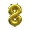 Globos Digitales de 32 pulgadas Empacados Individualmente, Decoraciones de Cumpleaños Versión Americana, Globos Decorativos Flotantes de Papel de Aluminio con Helio