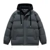 Chaqueta de Algodón de Invierno 2026 para Hombre Gruesa Falsa de Dos Piezas Ropa Exterior Estilo Pareja para Mujer Chaqueta Acolchada con Capucha 9 Colores No