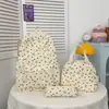 Novo Conjunto de Mochila Três Peças Transfronteiriço para Estudantes Masculinos e Femininos, Grande Capacidade, Mochila Durável, Mochila Escolar Moderna para Ensino Fundamental e Médio