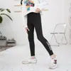 Leggings infantis com estampa de tubarão, feitos sob medida para crianças, adequados para primavera e outono, combinando com os pais, para crianças mais velhas, calça de yoga, leggings casuais estilo Barbie