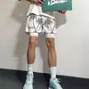Marca Americana da Moda Shorts Casuais de Verão para Homem Com Estampa de Coqueiro e Cordão Comprimento no Joelho Respirável Calças de Basquete