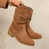 Chegada Nova Outono 2026 Comércio Exterior Tamanho Grande Feminino Casual Confortável Moda Europeia Americana Roupa Exterior Botas Tamanho Único