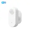 Sensor de Presença Humana Tuya Zigbee PIR+24GHz Onda Milimétrica Baixo Consumo com Detecção de Luz Três em Um