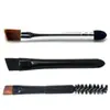 Cepillo de cosméticos directo de fábrica cepillo doble cepillo para sombras de ojos cepillo para cejas accesorios cepillo cepillo para pestañas cepillo biselado para cejas