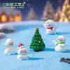 Paisaje Micro Navideño Muñeco de Nieve Invierno Lindo Muñeco Lindo Decoración DIY Accesorios para Colgar Mini Adornos de Escritorio