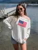 Desejo vestuário feminino para comércio exterior primavera e outono simples europeu e americano suéter confortável estilo casual versátil malha branca atacado