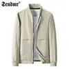 Chaqueta de Béisbol Informal de Estilo Coreano de Moda para Hombre, Primavera y Otoño, con Cuello Alto, Versátil y Elegante, Top para Hombre