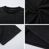 Estilo americano Retro High Street Moda Lavado Manga Curta Camiseta Masculina 2025 Verão Solto Casual Distintivo Casal Top