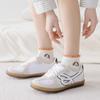 Calcetines de Encaje de Hilo con Lunares para Mujer Primavera y Verano Calcetines Cortos Finos Calcetines de Algodón de Tubo Corto Ins de Moda Lindo Dibujo Animado Calcetines Bajos de Barco