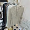 Camiseta Básica Suave tipo Cera Cuello Redondo 2024 Nueva para Mujer Primavera, Otoño e Invierno Ajustada de Tencel con Mascarilla Ropa Interior