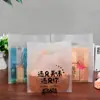 Bolsa de Mão Totalmente Biodegradável Sacola de Amido de Milho para Quatro Dedos Sacola Levemente Degradável para Levar Sacola de Plástico Compostável