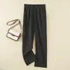 Pantalones para Mujer Tallas Grandes 300/100kg para Primavera, Verano y Otoño, Corte Holgado, Versátiles, Adelgazantes, Casuales de Pierna Ancha, de Pierna Recta