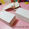 Cartão de Papelão Aprendendo Inglês Cartão Tingido Caseiro Cartão de Papelão Pintado à Mão Cartão de Palavras Branco Cartão em Branco