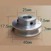 Polea de Aleación de Aluminio de Una Ranura Chaveta Polea Rueda de Ranura en V para Correa Tipo O Polea de Transmisión Husillo Polea Pequeña