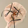Elegante Scrunchie de Malla con Lazo para Mujer, Goma para el Cabello Estilo Coreano, Cuerda para Moño, Accesorio para Cola de Caballo Baja