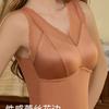 Chal de Encaje de Temperatura Constante Cálido para Mujer, Chal Ligero de Satén de Lujo, Sexy, Cálido, Sin Rozaduras, Sujetador con Copas Fijas, Transpirable para Mujer