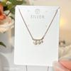 Collar de Plata de Ley S925 para Mujer, Diseño Nicho Colgante de Perla Cadena Clavícula, Moderno y Versátil, Gargantilla de Estilo Joven de Alta Gama