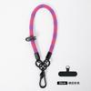 Cordão para Celular Pendurado no Pescoço Transversal 8mm Tira Trançada Corda Curta para Pulso Capa de Celular Cadeia de Cordão Atacado Fábrica