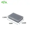 Caja de Almacenamiento Transparente Rectangular Caja Vacía de Plástico para Póker Engrosada Caja de Plástico PP Componente de Material Caja para Almacenamiento de Piezas Pequeñas