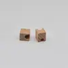 Accesorios de cubo de madera de haya, cadena colgante para ambientador de coche, madera decorativa, cuentas de madera pequeñas de 12 MM, venta al por mayor desde la fábrica de madera de origen