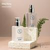 Hongsheng fábrica pet material 135ml pequena manteiga limpeza óleo garrafa tipo transparente quadrado plástico garrafa spray