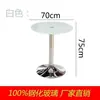 Mesa de vidrio redonda templada para el hogar mesa de balcón de apartamento pequeño mesa de comedor de vidrio mesa de negociación simple mesa redonda pequeña de vidrio