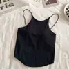 Camisole Hot Girl de Gola Alta com Lindo Design nas Costas, Bojos Integrados, Modelagem Justa, Valoriza a Silhueta, Lingerie Top Curto Tubo