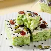 Jugo Verde de Cinco Verduras Shaqima Cubierto de Leche Sustituto de Comida Relleno Hoja de Cebada Vegetal Desayuno Sin Azúcar Bollería Saludable Nutritiva